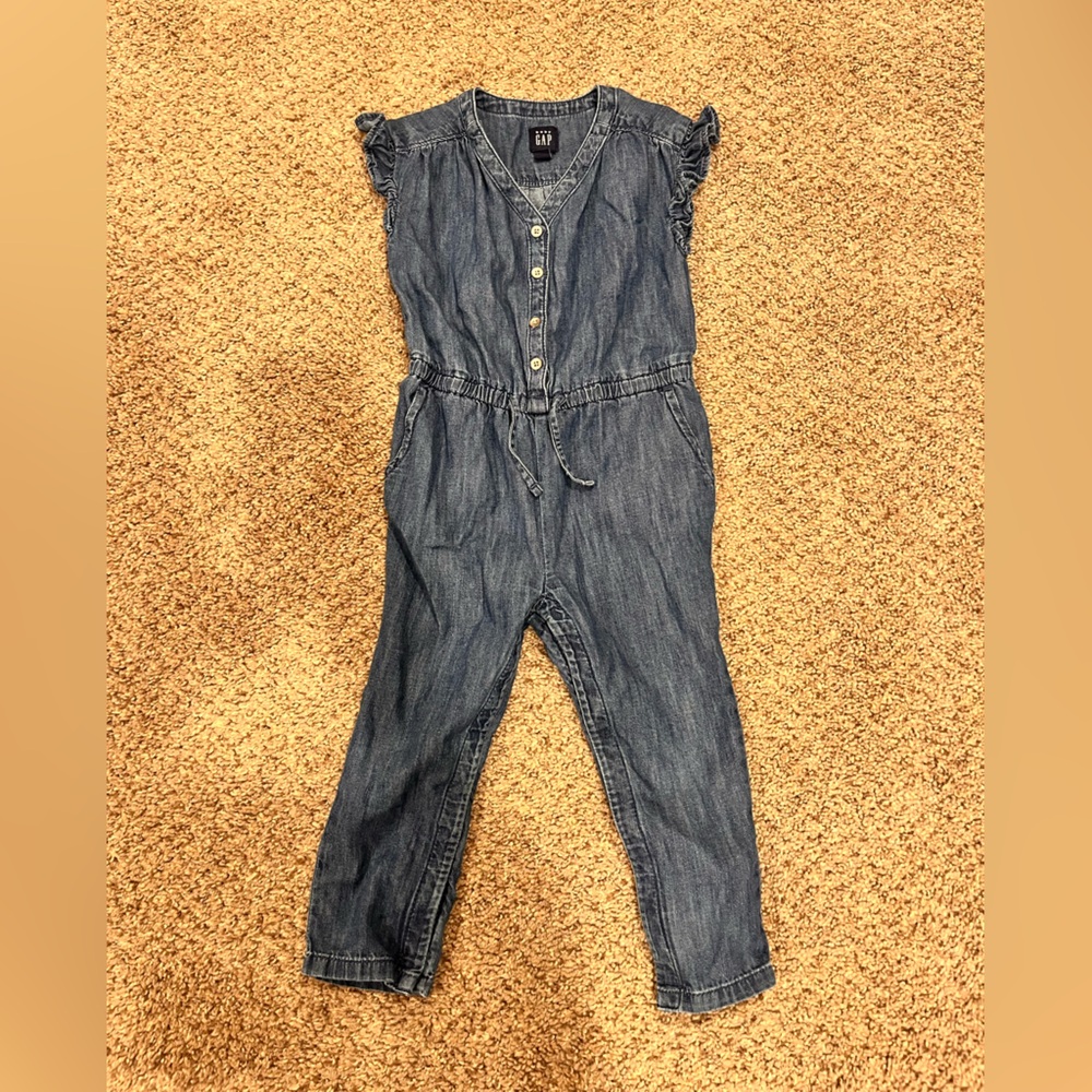 Baby gap girls 2t jean jumpsuit